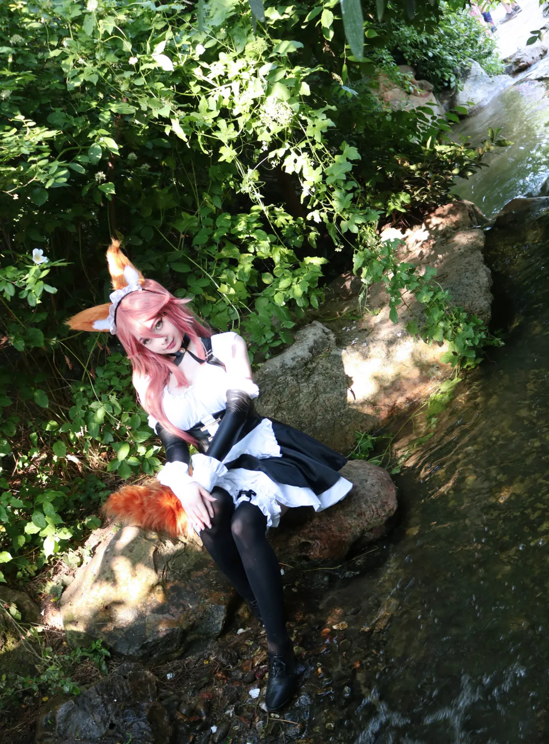 MikomiHokina海外Coser MikomiHokina黑白主题Cosplay视觉照片
