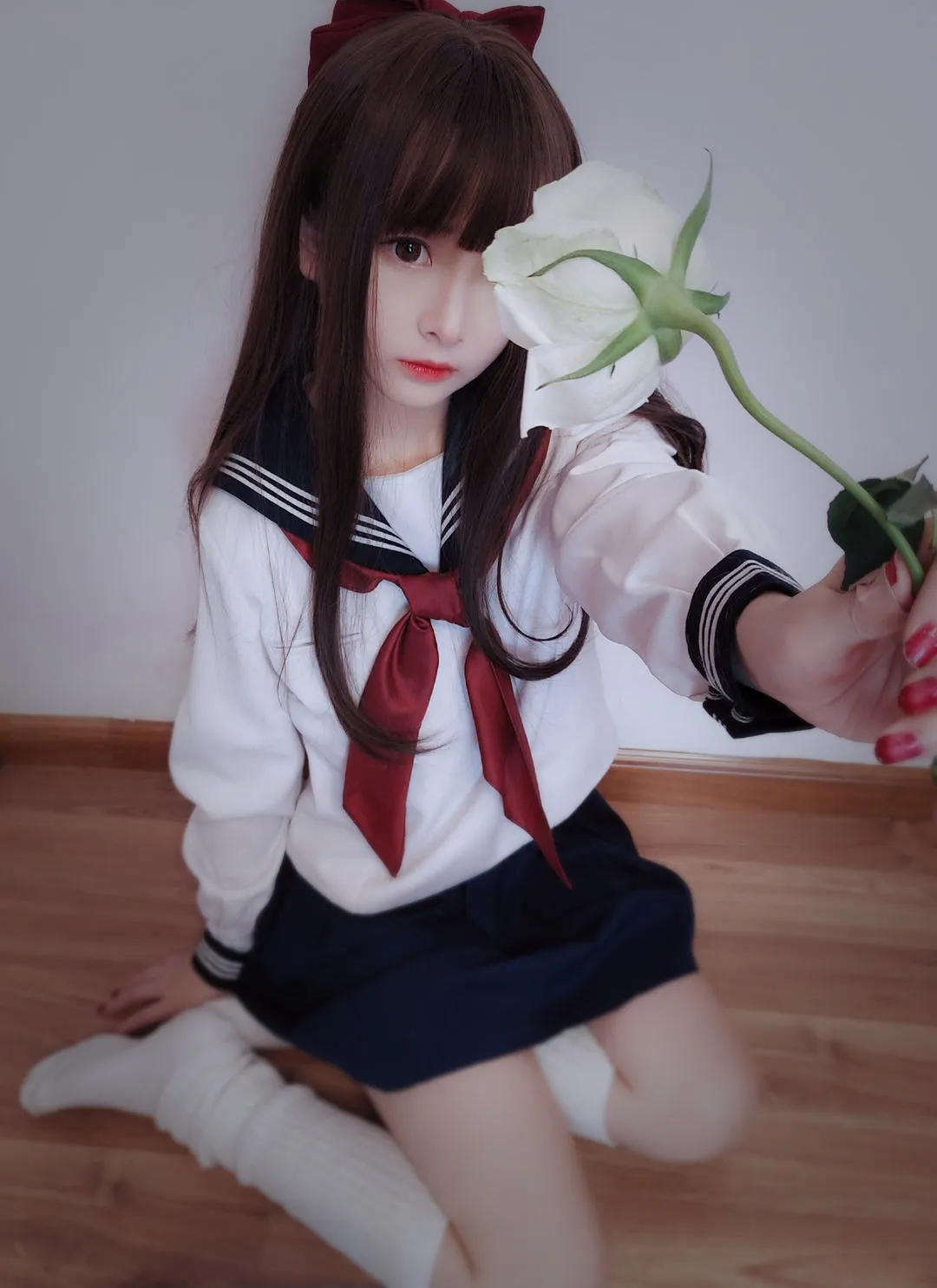 古川kagura海外Coser 古川kagura制服风格造型照片