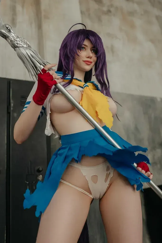 AlinaBecker海外名称与作品 AlinaBecker cosplay作品与写真图集 AlinaBecker 紫色发型游戏角色Cosplay照片