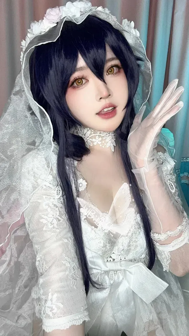 巧克力小圆面包cosplay视觉导读与作品 白色服装角色风格造型展示